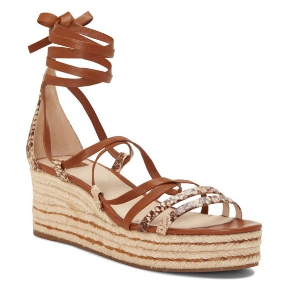 Louise et Cie snakeskin laceup platform strappy sandal ❤️ - Picture 3 of 11